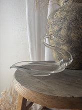 Load image into Gallery viewer, Vintage Mid Century Modern Glass Swan Catch All Tray Dish