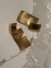 Load image into Gallery viewer, Vintage Square Rectangle Statement Drop Earrings