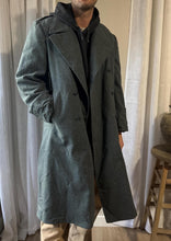 Load image into Gallery viewer, True Vintage Mens Swiss Army Grey Wool Double Breasted Long Coat
