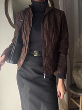 Load image into Gallery viewer, Vintage Brown Faux Suede Leather Jacket