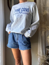 Load image into Gallery viewer, Vintage Heather Grey Tennis Pullover Pine Cove Sweatshirt