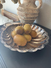 Load image into Gallery viewer, Vintage Large Silver Shell Catch All Vide Poche Dish Bowl