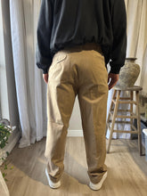 Load image into Gallery viewer, Vintage Polo Ralph Lauren Mens Cotton Khaki Pants : Front Pleats Cuffed Hem