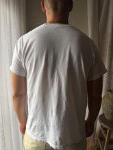 Load image into Gallery viewer, Vintage Upcycled Classic White Cotton Short Sleeve TShirt Mens Shirt