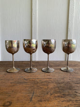 Load image into Gallery viewer, Vintage Silver Plated Wine Goblet Cups