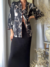 Load image into Gallery viewer, Vintage Slinky Stretchy Long Black Maxi Skirt