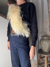 Load image into Gallery viewer, Vintage 80s Didier Ronsard Mohair Leather Oversized Sweater, Made in France