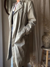 Load image into Gallery viewer, Vintage London Fog Oversized Classic Grey Green Beige Cotton Blend Trench Coat