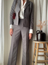 Load image into Gallery viewer, Vintage Grey Blazer Pants Trousers Suit Set