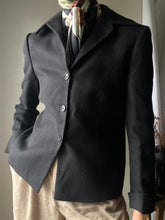 Load image into Gallery viewer, Vintage Black Cropped Camelhair Jacket