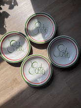 Load image into Gallery viewer, Vintage Italian Pasta Dish Plate Set of Four Hand Painted Made in Italy