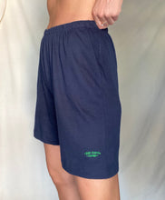 Load image into Gallery viewer, Vintage Cotton Dark Navy Blue Shorts with Green Keep Earth Vintage Embroidered Logo