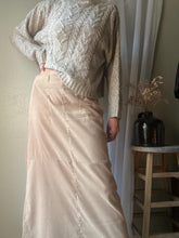 Load image into Gallery viewer, Vintage Long Low Rise Khaki Beige Maxi Skirt with Pockets