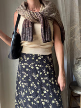 Load image into Gallery viewer, Vintage 90s 2000s Floral Black Green Beige Floral Maxi Skirt