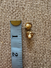 Load image into Gallery viewer, Vintage Pearl Stud and Gold Earrings