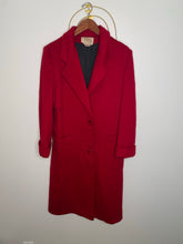 Load image into Gallery viewer, Vintage Cardinal Red Long Wool Blazer