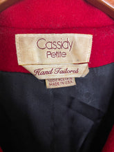 Load image into Gallery viewer, Vintage Cardinal Red Long Wool Blazer