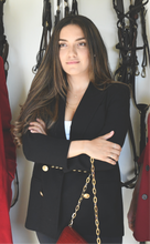 Load image into Gallery viewer, Vintage Double Breasted Black Blazer