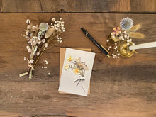 Load image into Gallery viewer, Dried Flower Collage Greeting Cards