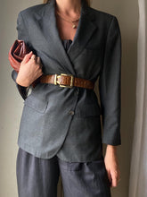 Load image into Gallery viewer, Vintage Oversized Dark Grey Chaps By Ralph Lauren Wool Blazer Made in USA
