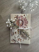 Load image into Gallery viewer, Pressed Flower Greeting Cards, Set of 7, Recycled Paper

