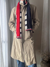 Load image into Gallery viewer, Vintage Beige Cotton Trench Coat High Neck with Hideable Hood and Removable Wool Liner
