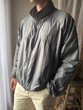 Load image into Gallery viewer, Vintage Gray Lightweight Windbreaker Parka: High Neck, Zipper Front Mens
