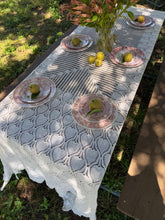 Load image into Gallery viewer, Vintage Hand Crochet Lace Large Rectangle Tablecloth
