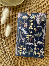 Load image into Gallery viewer, Pressed Flower Greeting Cards, Set of 5 - Vintage Floral Collage
