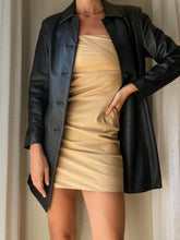 Load image into Gallery viewer, Vintage BCBG Max Azria Mini Dress, Nude Spaghetti Strap, 90s Chic
