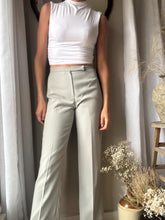 Load image into Gallery viewer, Vintage Dead Stock Sage Green Suit Blazer Wide Leg Trouser Set NWT
