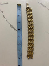 Load image into Gallery viewer, Vintage Gold Tone Wide Bracelet
