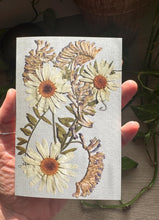 Load image into Gallery viewer, Pressed Flower Greeting Cards, Set of 7, Recycled Paper

