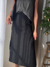 Load image into Gallery viewer, Elegant Vintage Long Black Midi Skirt

