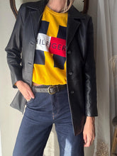 Load image into Gallery viewer, Vintage Tommy Hilfiger Very Oversized Bright Yellow Cotton Knit Pullover Sweater
