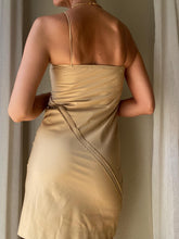 Load image into Gallery viewer, Vintage BCBG Max Azria Mini Dress, Nude Spaghetti Strap, 90s Chic

