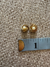 Load image into Gallery viewer, Vintage Pearl Stud and Gold Earrings
