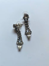Load image into Gallery viewer, Vintage 90s Rhinestone Drop Earrings
