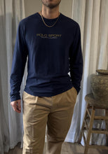 Load image into Gallery viewer, Vintage Ralph Lauren Polo Sport Navy Blue Cotton Long Sleeve TShirt Mens
