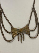 Load image into Gallery viewer, Vintage Brass Bow Chain Necklace
