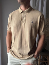 Load image into Gallery viewer, Vintage Ralph Lauren Polo Classic Beige Khaki Cotton Short Sleeve Collared Shirt Mens
