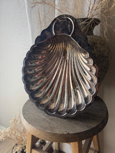 Load image into Gallery viewer, Vintage Large Silver Shell Catch All Vide Poche Dish Bowl
