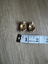 Load image into Gallery viewer, Vintage 80s 90s Multi Pearl Gold Statement Earrings
