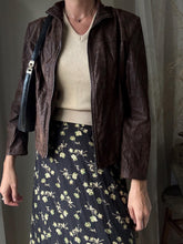 Load image into Gallery viewer, Vintage 90s 2000s Floral Black Green Beige Floral Maxi Skirt
