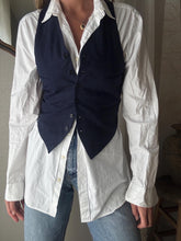 Load image into Gallery viewer, Vintage Dark Navy Blue Waistcoat Vest
