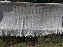 Load image into Gallery viewer, Vintage Hand Crochet Lace Large Rectangle Tablecloth
