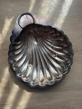 Load image into Gallery viewer, Vintage Large Silver Shell Catch All Vide Poche Dish Bowl
