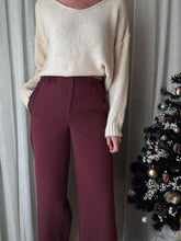 Load image into Gallery viewer, Vintage Oversized Off White Knit Cotton Fisherman V Neck Sweater
