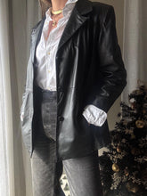 Load image into Gallery viewer, Vintage 80s Oversized Leather Blazer Jacket

