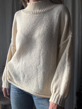 Load image into Gallery viewer, Vintage Off White Oversized Knit Mock Neck Sweater
